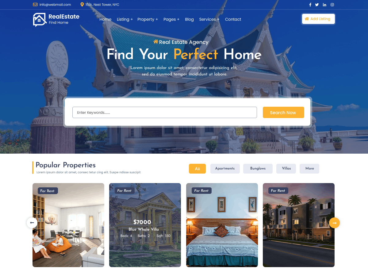 Real Estate Website